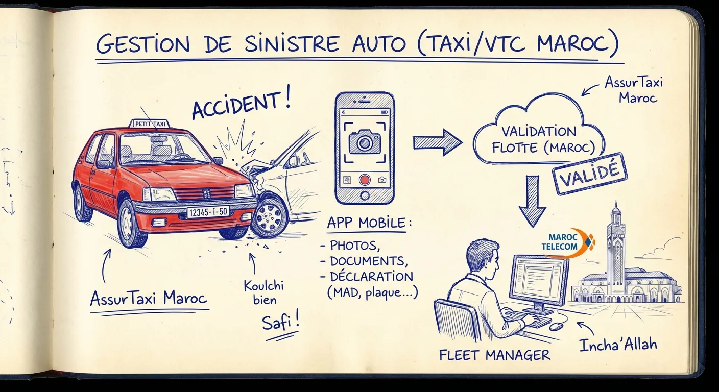Processus KYC au démarrage d'une course avec validation instantanée du chauffeur.