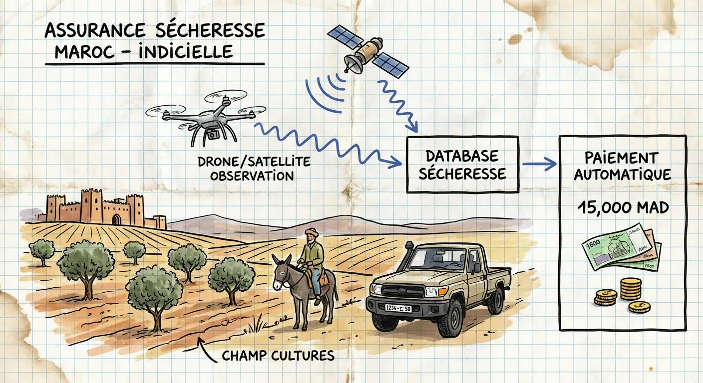 NDVI et repérage topographique pour déclencher les seuils d'alerte de rendement.