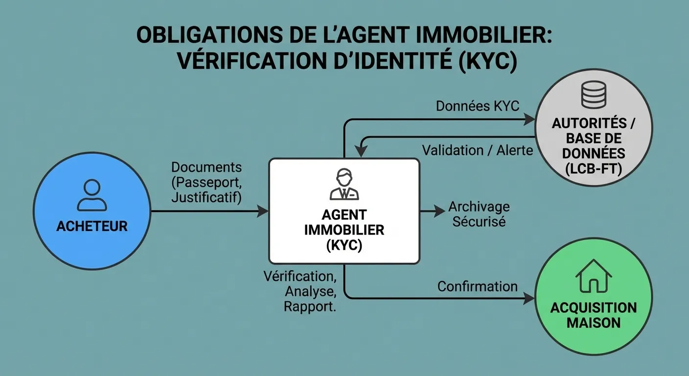 Processus et points de contrôle d'identité lors de l'acquisition d'un bien immobilier